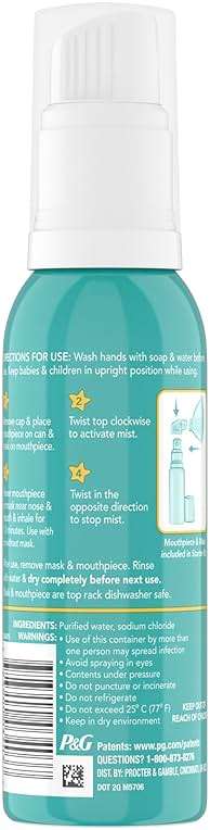 Vicks Sinex Kids Saline Easy Mist Refill, Drug Free Saline, Ages 1 Month+, Gently Clears and Soothes Everyday Stuffy Noses, Safe for Daily Use, 1.7 OZ - Image 11