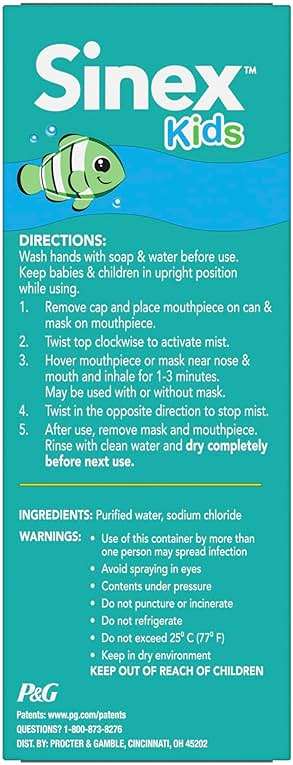 Vicks Sinex Kids Saline Easy Mist, Drug Free Saline, Ages 1 Month+, Gently Clears and Soothes Everyday Stuffy Noses, Safe for Daily Use, 1.7 OZ - Image 13