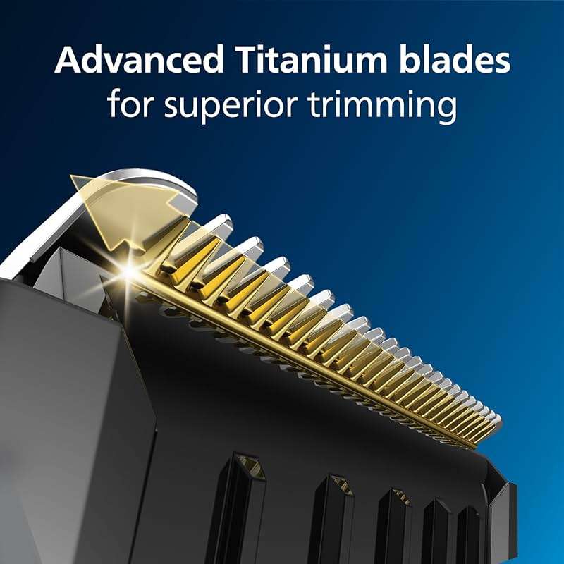 Norelco Philips All-in-One Series 7000 23-Piece Trimmer - Electric Shaver and Clipper for Face, Beard, Head & Body, Self-Sharpening Titanium Blades, 26 Length Settings (0.5-16 mm), MG7970/49 - Image 4