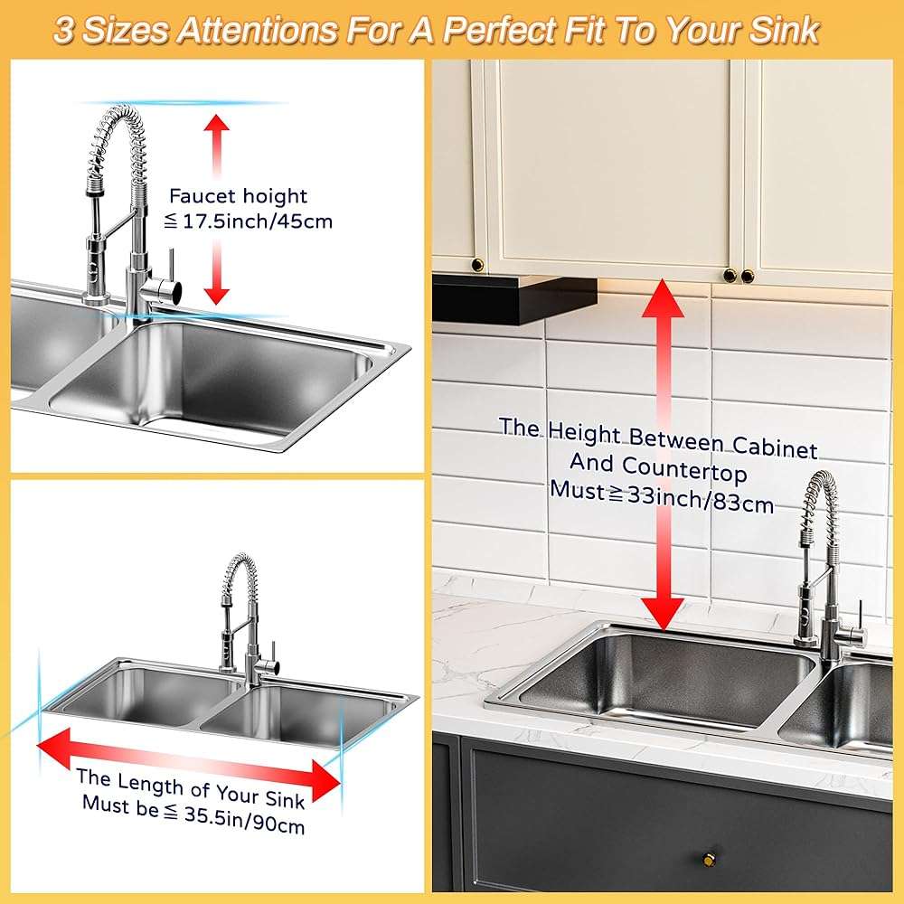 ADBIU Over The Sink Dish Drying Rack (Expandable Height and Length) Snap-On Design 2 Tier Large Dish Rack - Image 6