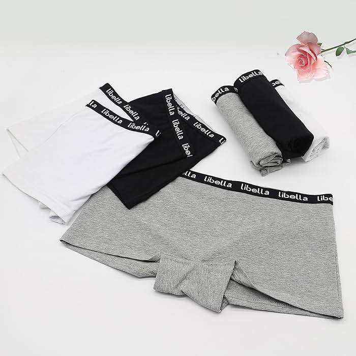 Desanlapi Women's 6 Pack Stretch Cotton Underwear Ladies Sport Boy Short - Image 4