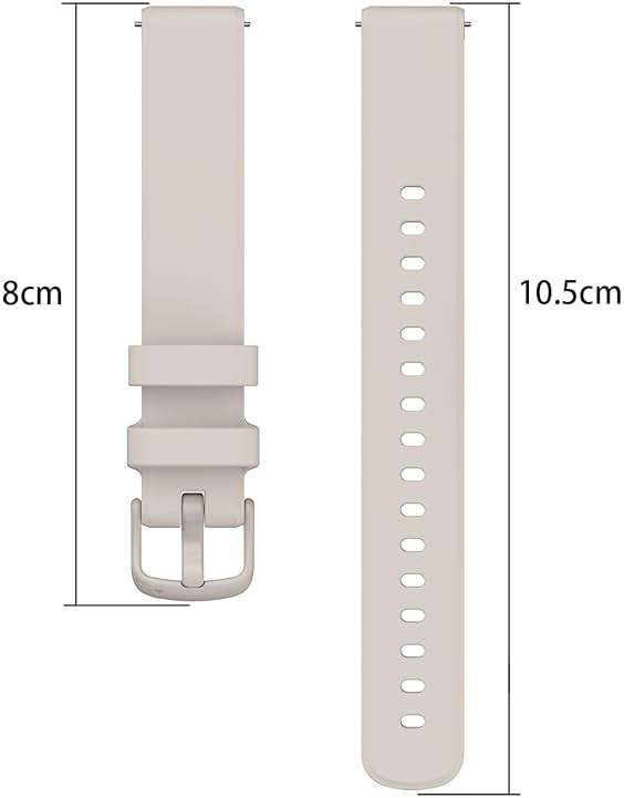 NOOETAH Sport Silicone Band Replacement Strap Compatible for Garmin Lily 2 Smart Watch - Image 4