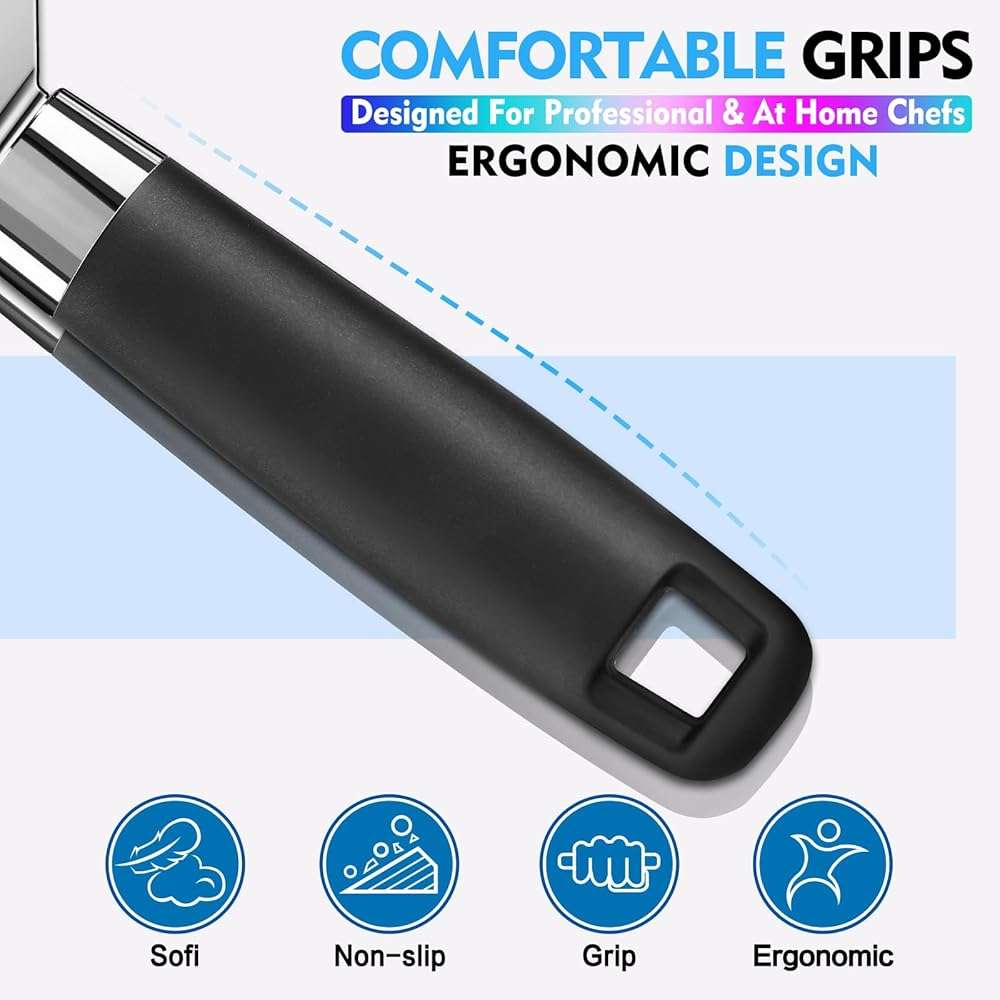 Can Opener Manual Heavy Duty Multifunctional with Magnet Lift [Ergonomic Curved Handle Grip] Stainless Steel, Arthritis-Friendly, Kitchen Tool for Seniors, Kitchen Essentials, Camping, Bottle Opener - Image 6