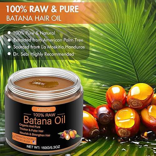 MISICH Raw Batana Oil for Hair Growth, 100% Natural Pure Botana Oil Paste from Honduras, Unrefined Organic Batana Hair Mask for Prevent Hair-Loss, Enhances Thickness for Men & Women 5.3 oz - Image 2