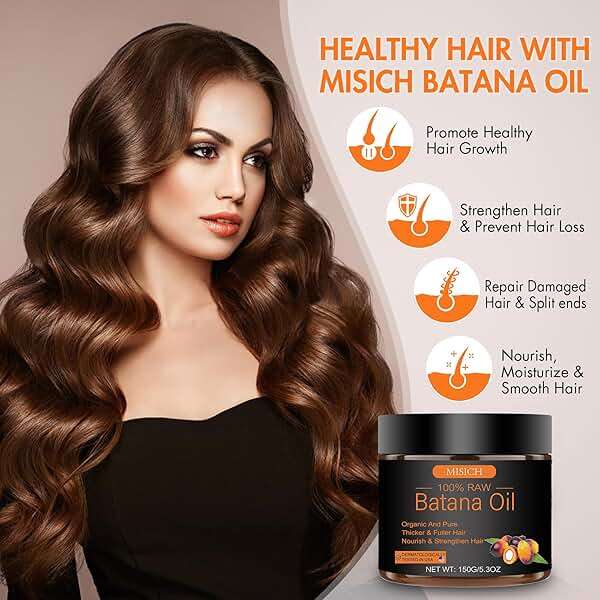 MISICH Raw Batana Oil for Hair Growth, 100% Natural Pure Botana Oil Paste from Honduras, Unrefined Organic Batana Hair Mask for Prevent Hair-Loss, Enhances Thickness for Men & Women 5.3 oz - Image 3