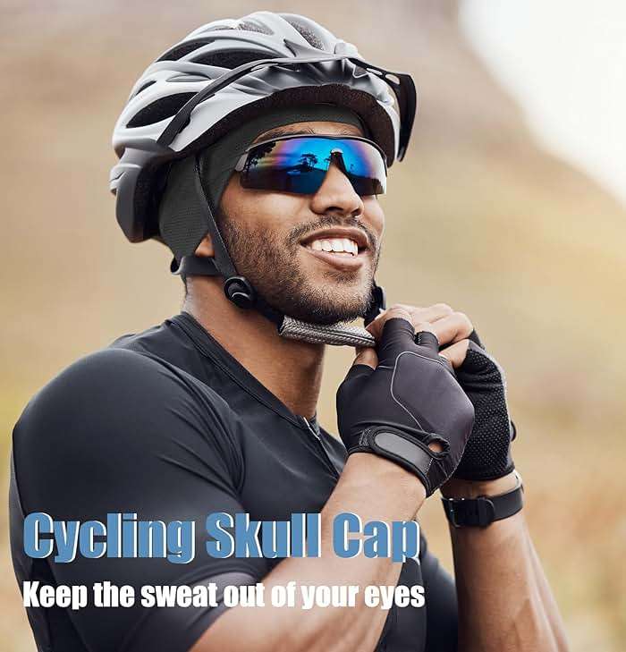 CENSGO Cooling Skull Cap Cycling Hats for Men Women, Motorcycle Hard Hat Helmet Liner - Image 4