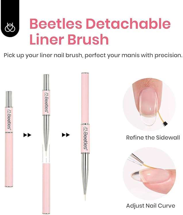Beetles Builder Gel for Nails HEMA-Free,7 in 1 Clear UV LED Gel with Nail Art Brush,for Strengthening Building Extension Sensitive Nails,Beginner-Friendly DIY Salon at Home,Sheer Breeze Gifts - Image 6