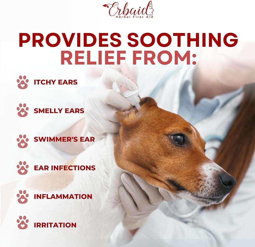 Dog Ear Cleaner – All Natural Ear Drops for Dogs Ear Infection – Eliminates Yeast Odor, Loosens Wax, Prevents Infections, Relieves Itching – Safe, Gentle, Effective Itchy Ear Relief, Made in USA - Image 2