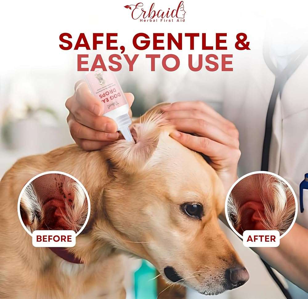Dog Ear Cleaner – All Natural Ear Drops for Dogs Ear Infection – Eliminates Yeast Odor, Loosens Wax, Prevents Infections, Relieves Itching – Safe, Gentle, Effective Itchy Ear Relief, Made in USA - Image 6