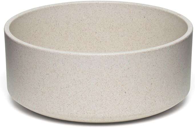 Loving Pets - Dolce Bamboo - Eco-Friendly Pet Bowls & Dishes for Dog, Cats, Puppy Food and Water Dish -Sustainable and Dishwasher Safe, Made with Real Bamboo (Medium, Oat-Beige) - Image 1