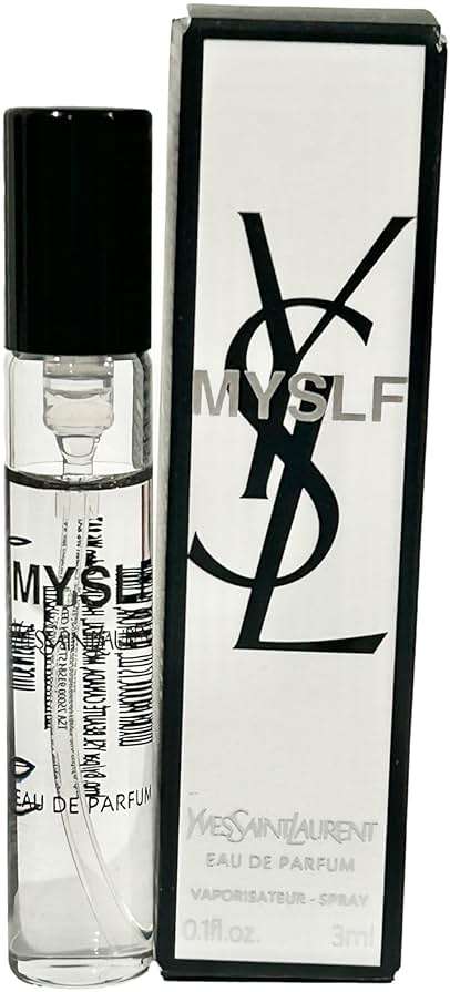 YVES SAINT LAURENT YSL Men MYSLF SPRAY Perfume MINI SMALL TRAVEL SIZE 3 ml / 0.1 Fl oz, Black - Image 1