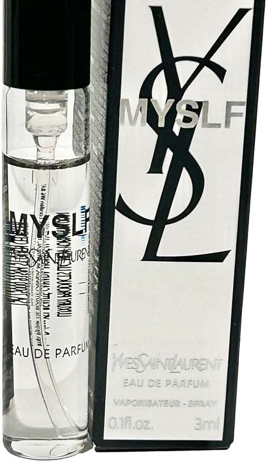 YVES SAINT LAURENT YSL Men MYSLF SPRAY Perfume MINI SMALL TRAVEL SIZE 3 ml / 0.1 Fl oz, Black - Image 2