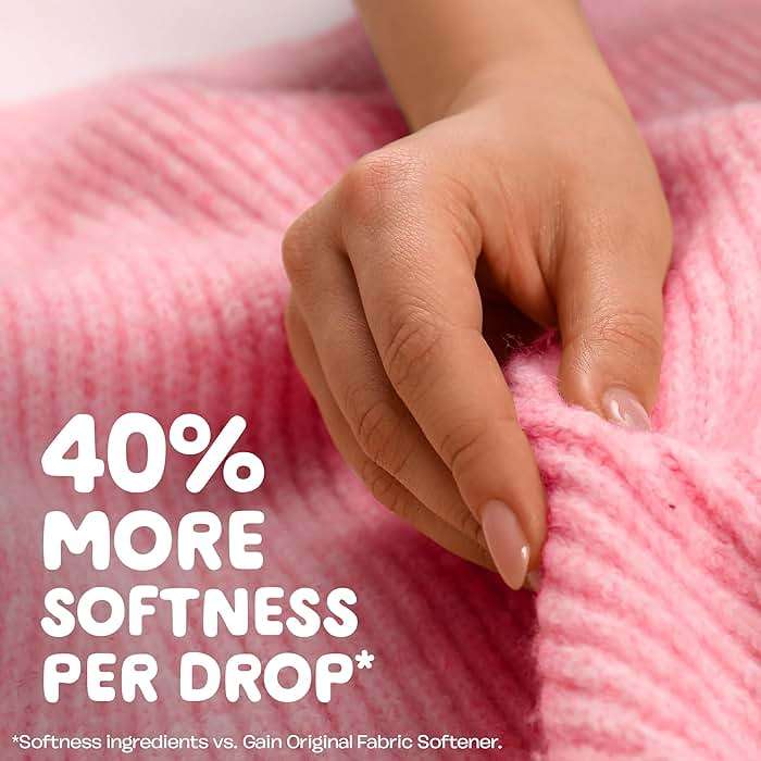 Gain Liquid Fabric Softener, Fabric Conditioner, Softening Laundry Conditioner, Happy, 127 fl oz, 188 Loads - Image 3