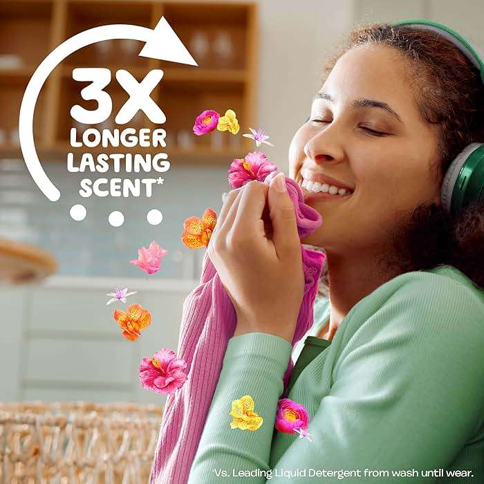 Gain Liquid Fabric Softener, Fabric Conditioner, Softening Laundry Conditioner, Happy, 127 fl oz, 188 Loads - Image 5