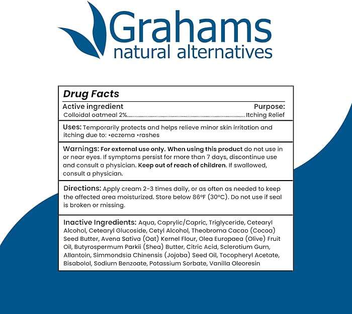Grahams Natural Face & Eyelid Eczema Cream - Treatment for Eczema, Dermatitis, Itch Relief, Redness, Inflammation & Very Dry Skin - with Colloidal Oatmeal - Hypoallergenic & Steroid-Free (1 x 50g) - Image 9