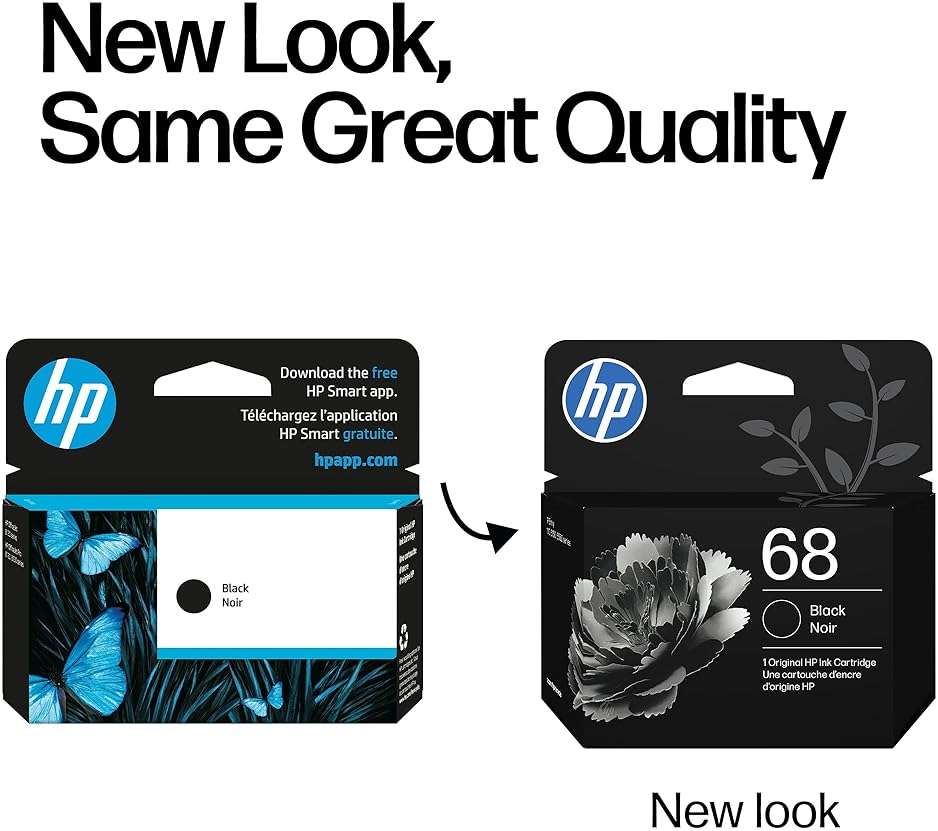 HP 68 Black Ink Cartridge | Works Envy 6100e, 6500e Series | Eligible for Instant Ink | 7FP21TN - Image 3