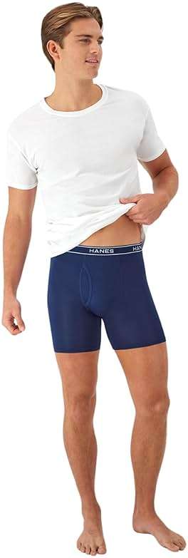 Hanes Men's Underwear Boxer Brief Pack, Performance Stretch Underwear, Moisture-wicking Boxer Briefs for Men, 6-pack - Image 4