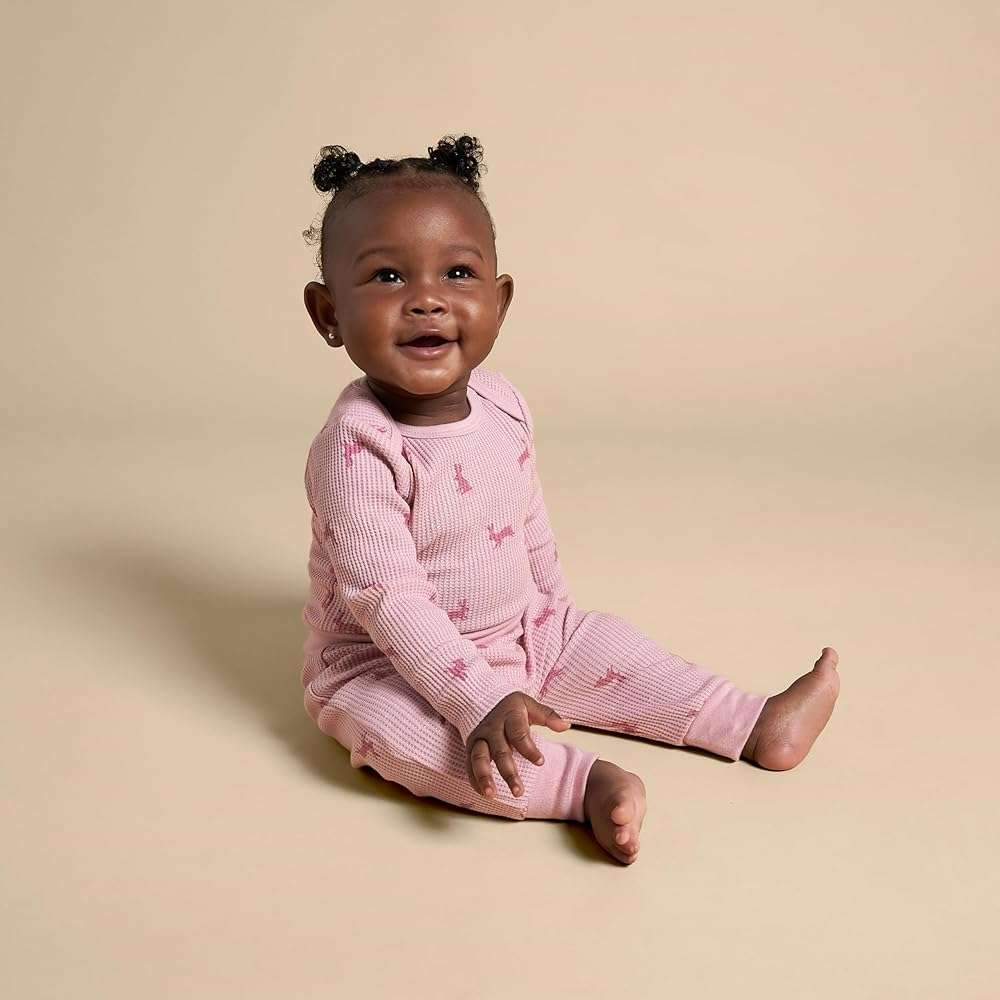 Modern Moments by Gerber Baby Long Sleeve Bodysuit and Pant Set - Image 5