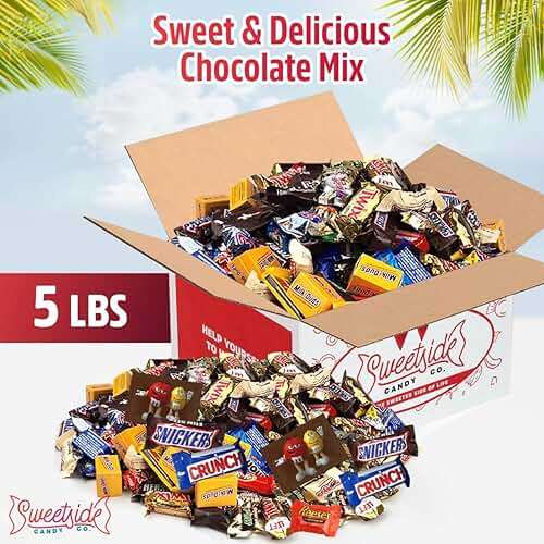 Chocolate Candy Variety Pack, Bulk Chocolate Candy For Parties, 5 LB Assorted Chocolate Candy Variety Pack, Delicious Mixed Chocolate Candy Assortment Bag Bulk, Perfect For Sharing And Snacking - Image 2