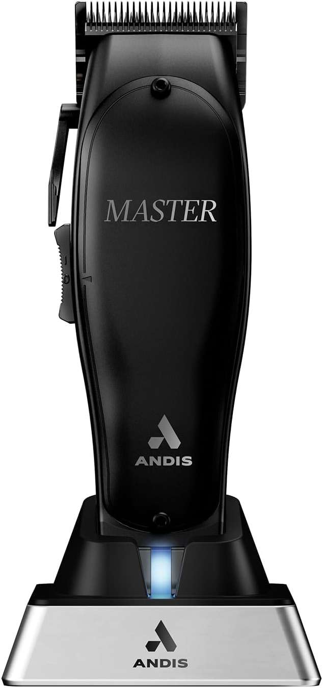 Andis Black Label MLC Professional Master Cordless Lithium-Ion Hair Clipper, Adjustable Carbon Steel Blade for Close Cutting, Black - Image 1