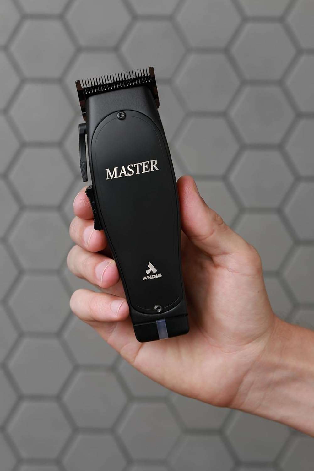 Andis Black Label MLC Professional Master Cordless Lithium-Ion Hair Clipper, Adjustable Carbon Steel Blade for Close Cutting, Black - Image 4