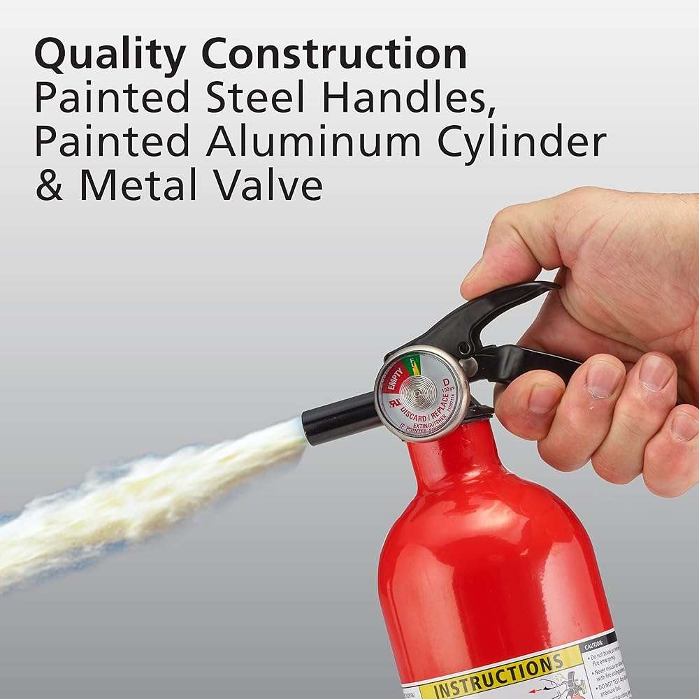 Kidde Smoke Detector with LED Indicators, Fire Extinguisher for Home 1-A:10-B:C Dry Chemical Extinguisher 2 Pack - Image 7
