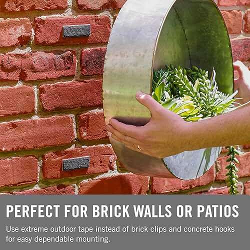 Velcro 12Ft Heavy Duty 1.5in Black Tape Holds 10lbs & 15lb 14Ft Extreme Outdoor Double Sided Brick Mounting Tape - Image 7