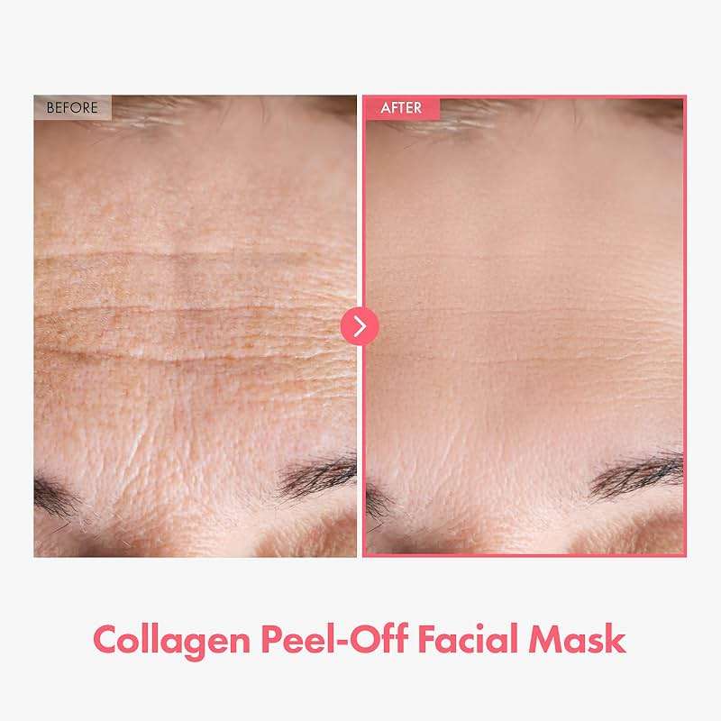 TOSOWOONG Real Collagen Fit, Hydrolyzed Collagen Wrapping Mask, Peel Off Facial Mask for elasticity, Hydrating, Glow, Glass Skin, Face Moisturizer, Self Care, Korean Skin Care, 50ml, 1.69 fl. oz. - Image 4