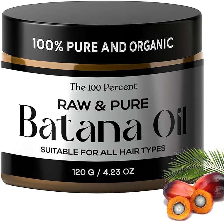 Raw Batana Oil Paste for Hair & Scalp, Unrefined Honduran Batana Oil, Thick Natural Formula, 4.2 oz / 120g - Image 1