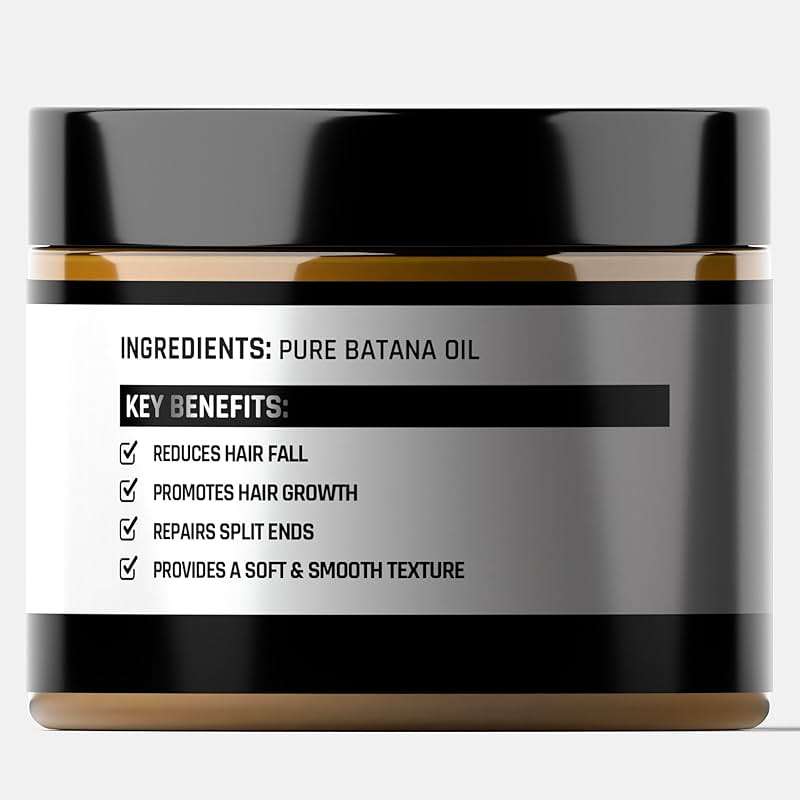 Raw Batana Oil Paste for Hair & Scalp, Unrefined Honduran Batana Oil, Thick Natural Formula, 4.2 oz / 120g - Image 2