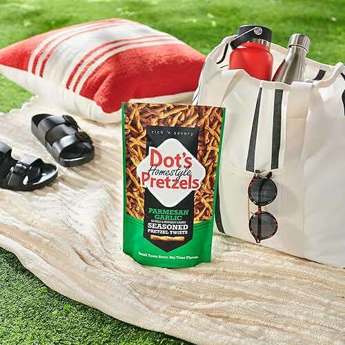 Dot's Homestyle Pretzels Parmesan Garlic Seasoned Pretzel Twist Snack, 16oz Grocery Sized Bag - Image 4