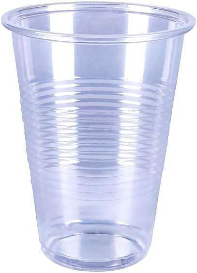 Amazon Basics Disposable Clear Plastic Cups for Cold Drinks, BPA-Free, Easy to Hold, 16oz, 50 Count - Image 2