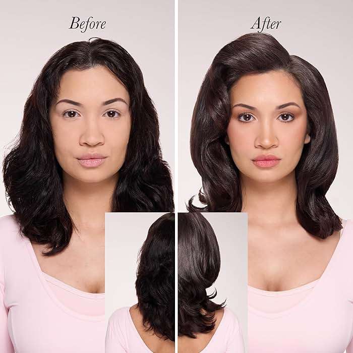 L'ANGE HAIR Le Volume Elevé 65MM 2-in-1 Titanium Brush Dryer | Dry and Style | Unique Teardrop Shape Barrel | 3 Heat Settings | 360° Vented Airflow | Ionic Technology for Frizz-Free Styling (Blush) - Image 5