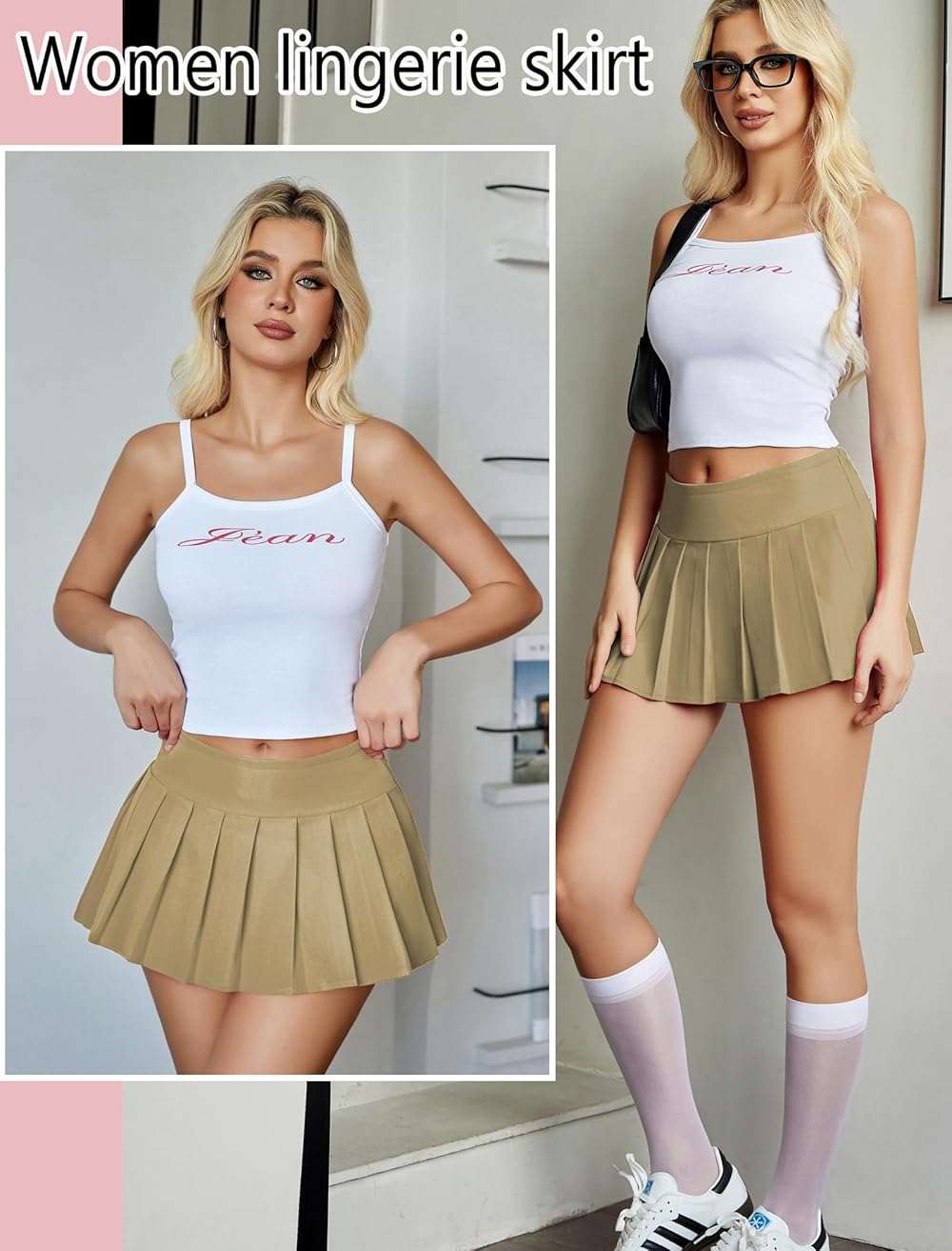 Avidlove Mini Pleated Skirts for Women Mini Plaid Skirt XS-XXL - Image 5