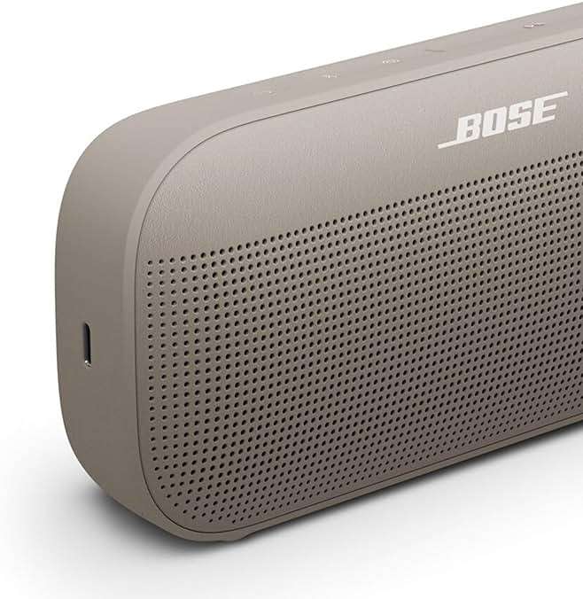 Bose SoundLink Flex Bluetooth Speaker (2nd Gen) - Portable Outdoor Speaker with Hi-Fi Audio, Waterproof and Dustproof, USB-C, Up to 12 Hours Battery Life, Sandstone - Image 5