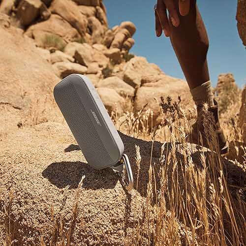 Bose SoundLink Flex Bluetooth Speaker (2nd Gen) - Portable Outdoor Speaker with Hi-Fi Audio, Waterproof and Dustproof, USB-C, Up to 12 Hours Battery Life, Sandstone - Image 7