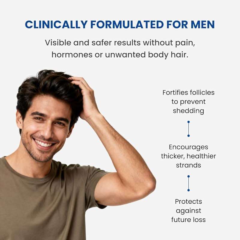 ForHair- Men Hair Growth Spray – Stimulates New Hair, Strengthens Follicles – Local Regrowth Action, No Unwanted Body Hair – Safe and Easy Alternative to Pills,Costly and Painful Treatments - Image 3