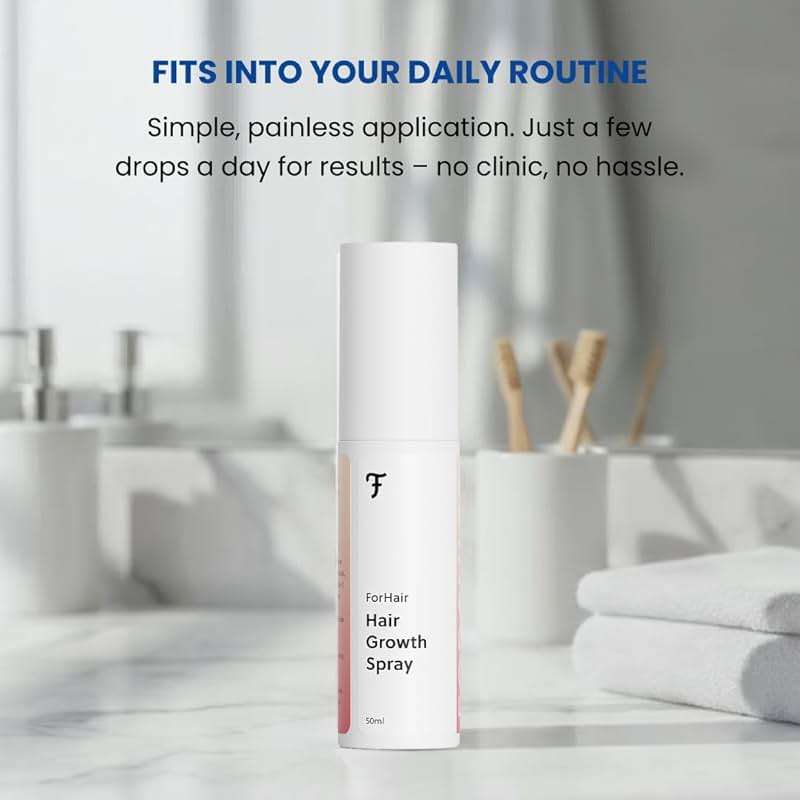 ForHair- Men Hair Growth Spray – Stimulates New Hair, Strengthens Follicles – Local Regrowth Action, No Unwanted Body Hair – Safe and Easy Alternative to Pills,Costly and Painful Treatments - Image 6