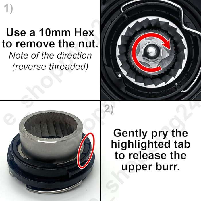 Upper & Lower Precision Fit Conical Burrs for Sage/Breville Barista Coffee Grinders – Compatible with Adjustable Burr Models Only - Image 5