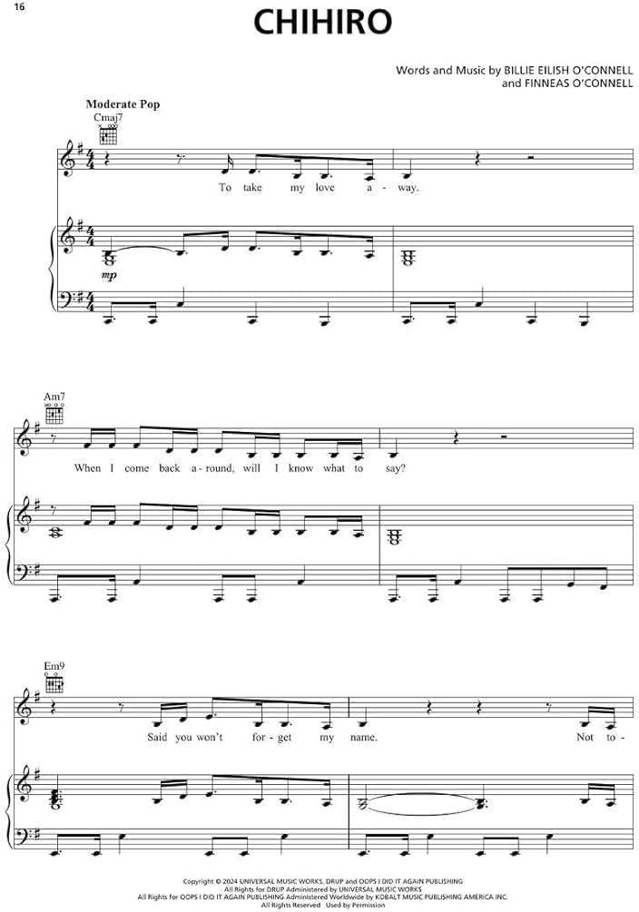 Billie Eilish - Hit Me Hard and Soft Songbook | Piano/Vocal/Guitar Sheet Music for Intermediate Players | 10 Songs from the Groundbreaking Album | Pop Music Book for Students Teachers and Fans - Image 5