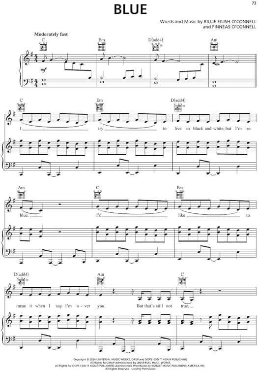 Billie Eilish - Hit Me Hard and Soft Songbook | Piano/Vocal/Guitar Sheet Music for Intermediate Players | 10 Songs from the Groundbreaking Album | Pop Music Book for Students Teachers and Fans - Image 7