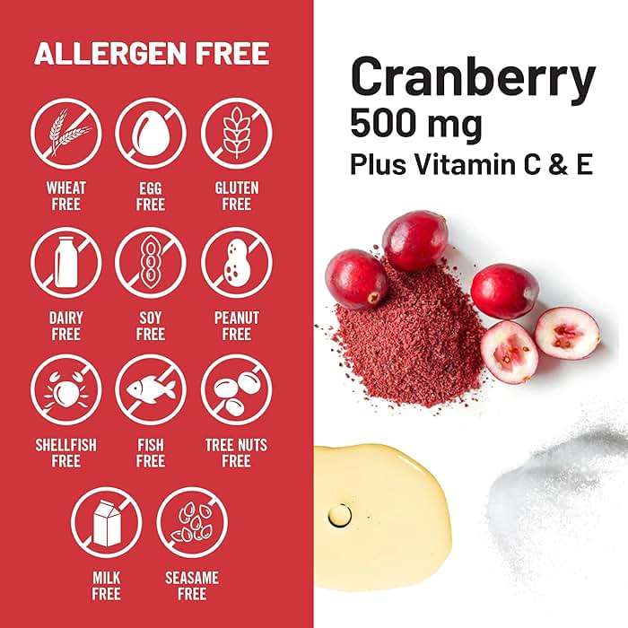 NatureWise Cranberry Pills for Women - 500mg Cranberry Extract (25:1) + Vitamin C & E - Cleansing Urinary Tract & Bladder - Vegan, Non-GMO, Sugar-Free - 60 Capsules[1-Month Supply] - Image 7