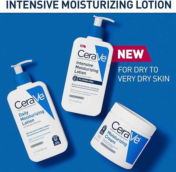 CeraVe Intensive Moisturizing Lotion, Hydro-Urea + Shea Butter, Body Lotion For Dry Skin, Relieves Signs Of Extra Dry Skin, Non Greasy Hydrating Cream For Rough, Tight, Red & Itchy Skin, 16oz - Image 4