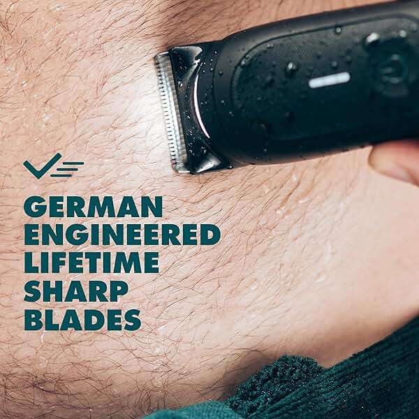Gillette i7 Intimate Men’s Premium Pubic Hair Trimmer, Waterproof LED Body Hair Trimmer for Men, Manscaping Body Groomer - Image 7