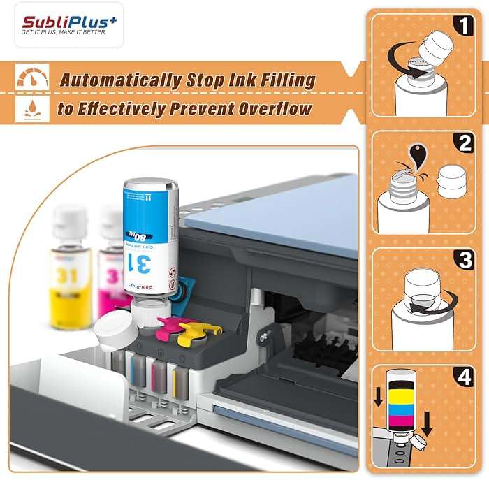 32XL Black Ink Bottle 31 Ink Bottle Set Compatible Replacement for HP Smart Tank Printer 6001 7602 7301 5100 5101 5000 5102 757 7601 755 7601 6002 7302 7001, Smart Tank Plus 651 551 Ink Refill - Image 4