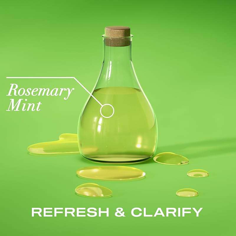OGX Extra Strength Refreshing Scalp + Rosemary Oil Mint Dry Scalp Treatment, Peppermint & Witch Hazel Scalp Detox, Clarifying Leave-In to Help Remove Buildup and Refresh, Shiny Hair Finish, 4 fl oz - Image 2