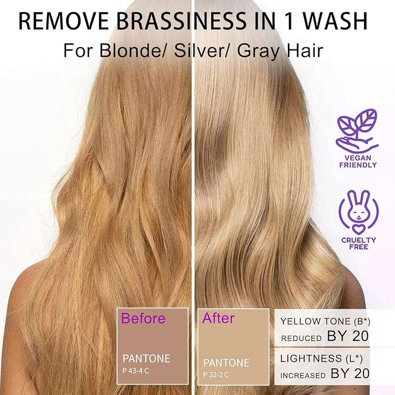 SAPHUS Sulfate Free Brass Toning Purple Shampoo Bar for Blonde, Bleached, Silver, or Brown Highlighted Hair, Travel Friendly, with Tin Container +Sponge - Image 2