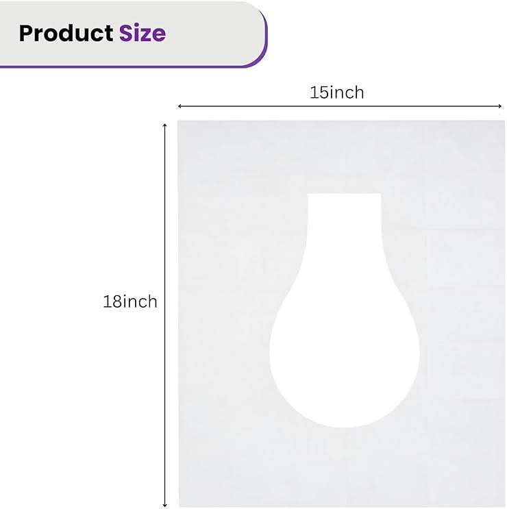 ST&JT Travel Toilet Seat Covers Disposable (100 Pack) – Biodegradable & Flushable Toilet Seat Cover, XL Protection for Adults & Kids – Travel Essential for Public Restrooms, Airplane, Camping. - Image 3
