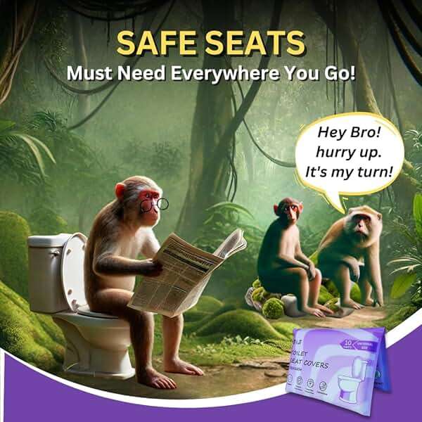 ST&JT Travel Toilet Seat Covers Disposable (100 Pack) – Biodegradable & Flushable Toilet Seat Cover, XL Protection for Adults & Kids – Travel Essential for Public Restrooms, Airplane, Camping. - Image 4