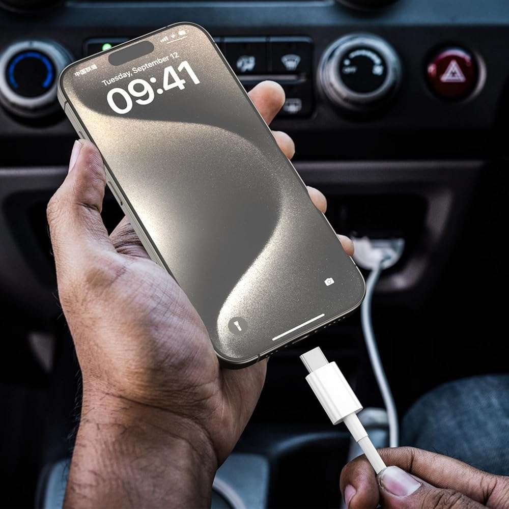Car Carplay Cable for iPhone 17/16/15,iPhone 16/15 Plus17/16/15 Pro 17/16/15Pro Max charger ,USB A to USB C for Carplay USB C Cord, iPad USB C Cable 10th, iPad Air Car Charger Cable Cord 3FT (White) - Image 2